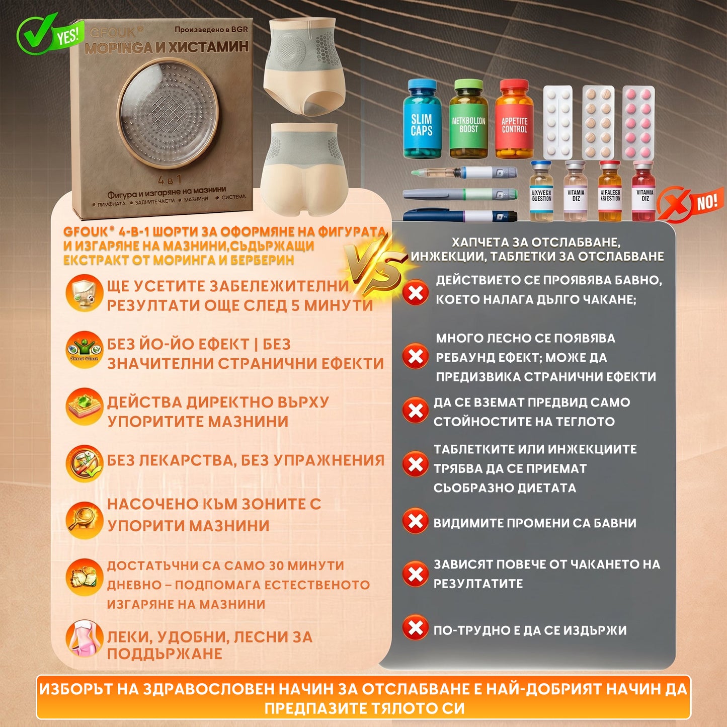 👙Официален магазин на марката | 🍑🍑GFOUK® 2026 MORINGA И BERBERINE 4 В 1 МИКРОЧАСТИЧНО ОФОРМЯНЕ И ШОРТИ ЗА ИЗГАРЯНЕ НА МАЗНИНИ