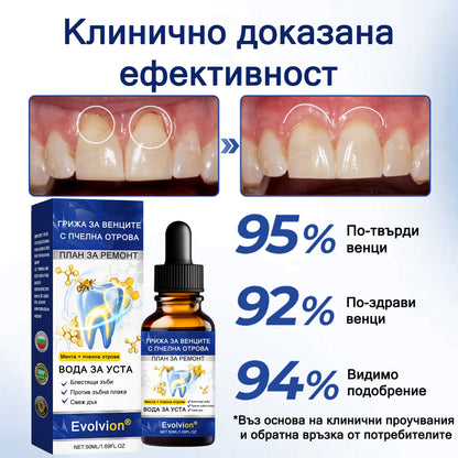 🦷 Evolvion® VioGloss терапия за устна хигиена с пчелна отрова 🦷 (🇧🇬 Одобрено от Българската дентална асоциация)